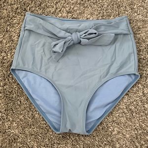 Janela Bay Tie Front High Waist Swim Bottoms
